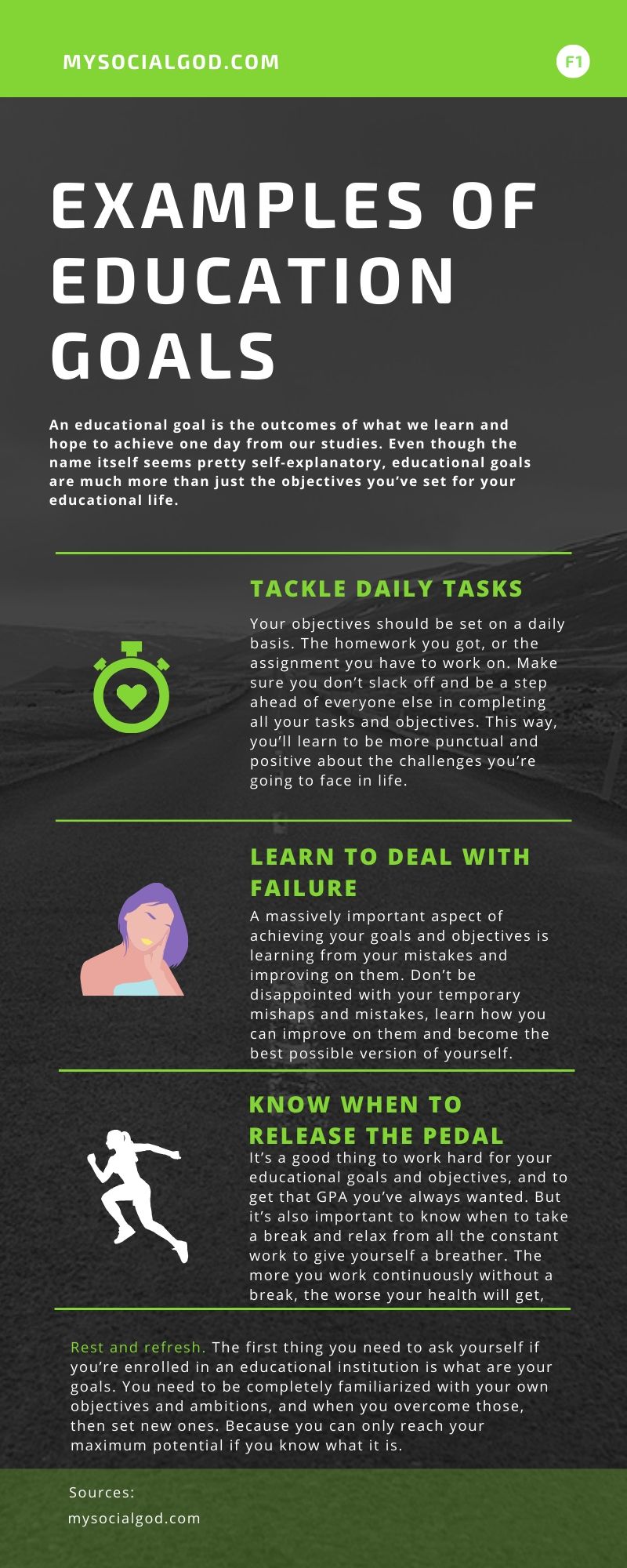 Leading a healthy lifestyle infographic 1