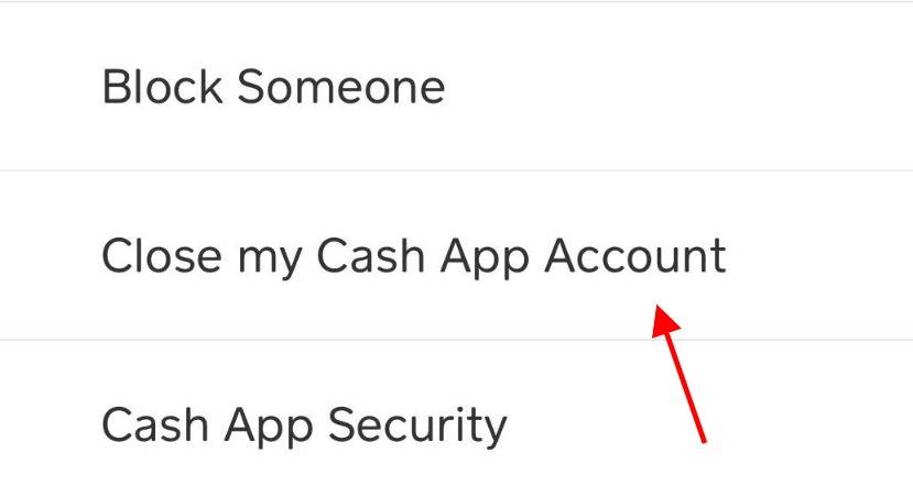 delete cash app account