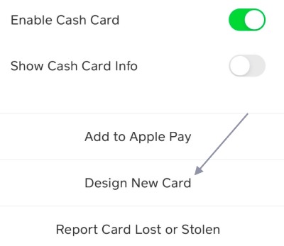 cash app design new card