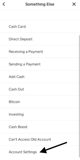 cash app account settings