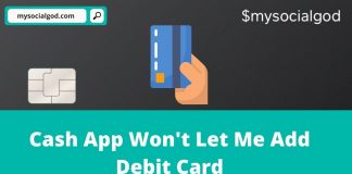 Cash App Won't Let Me Add Debit Card