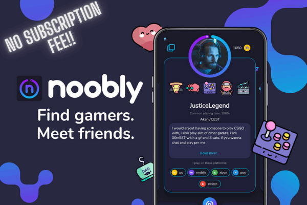 Noobly - Find Gamers And Meet Friends